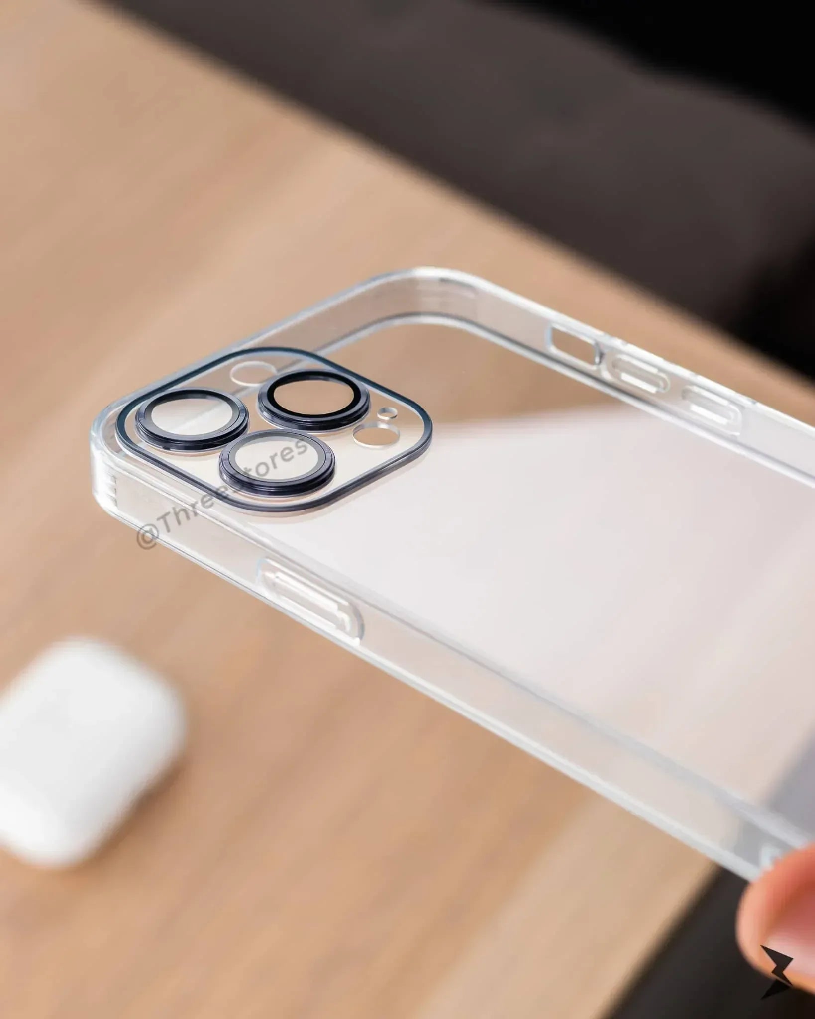 QY Glossy Transparent Camera Protective Case iPhone 13 Pro Max - Three