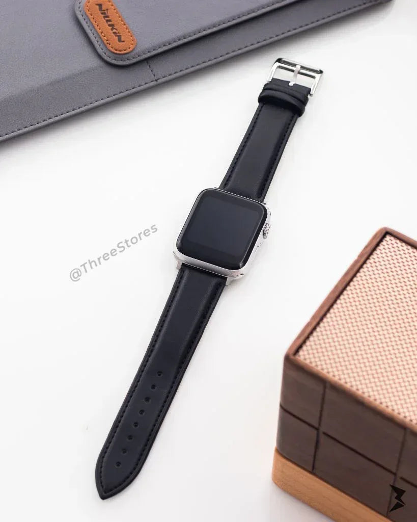 Elegance Leather Band For Apple Watch - Three