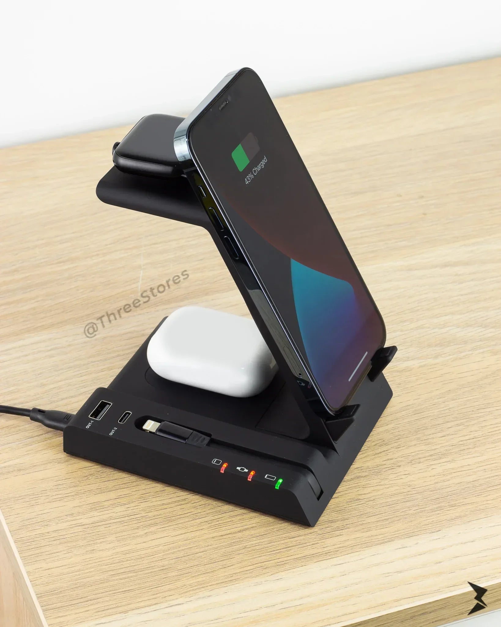 Recci Wireless Charger 6 in 1-RW01 - Three