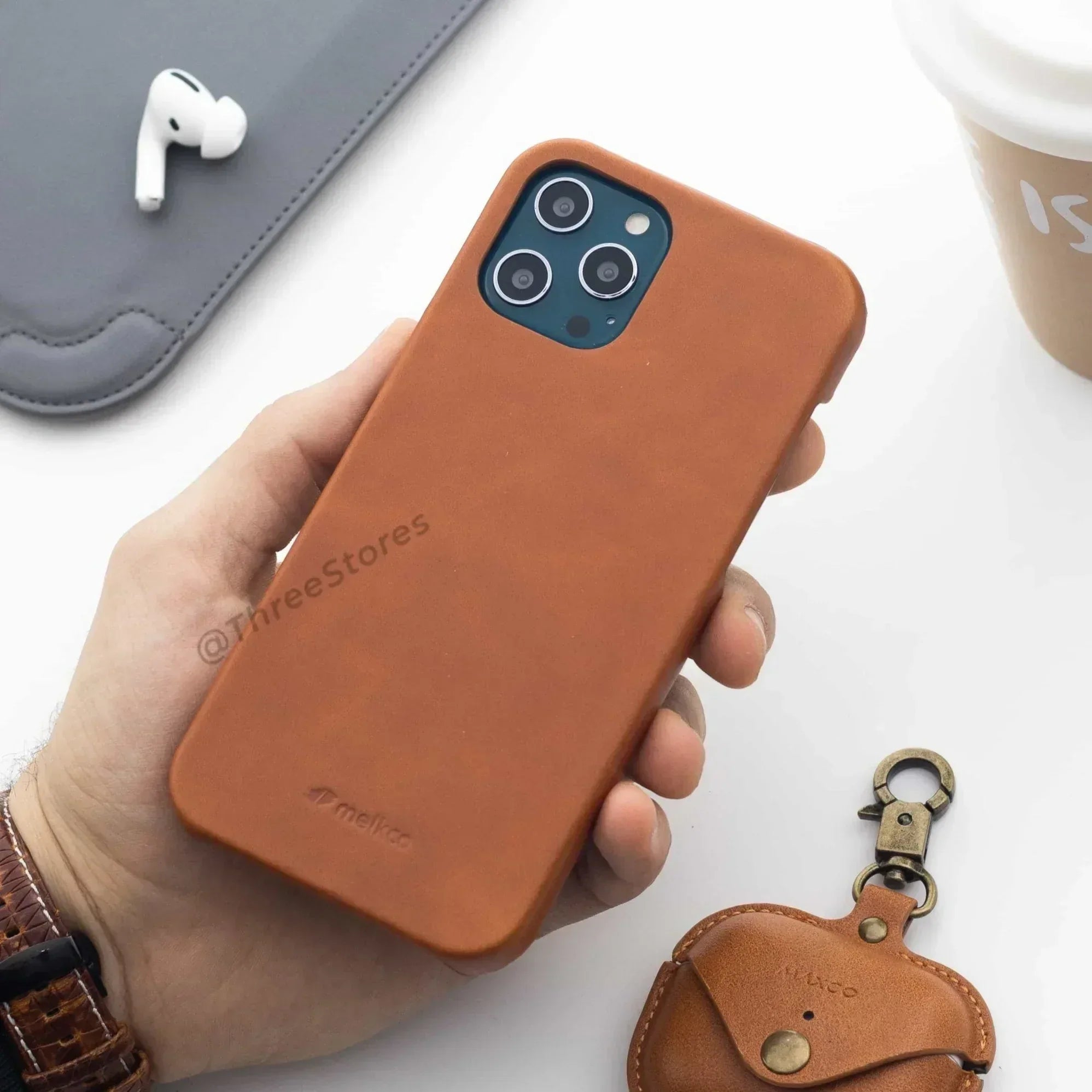 Melkco Slim Leather Case iPhone 12 Pro Max - Three