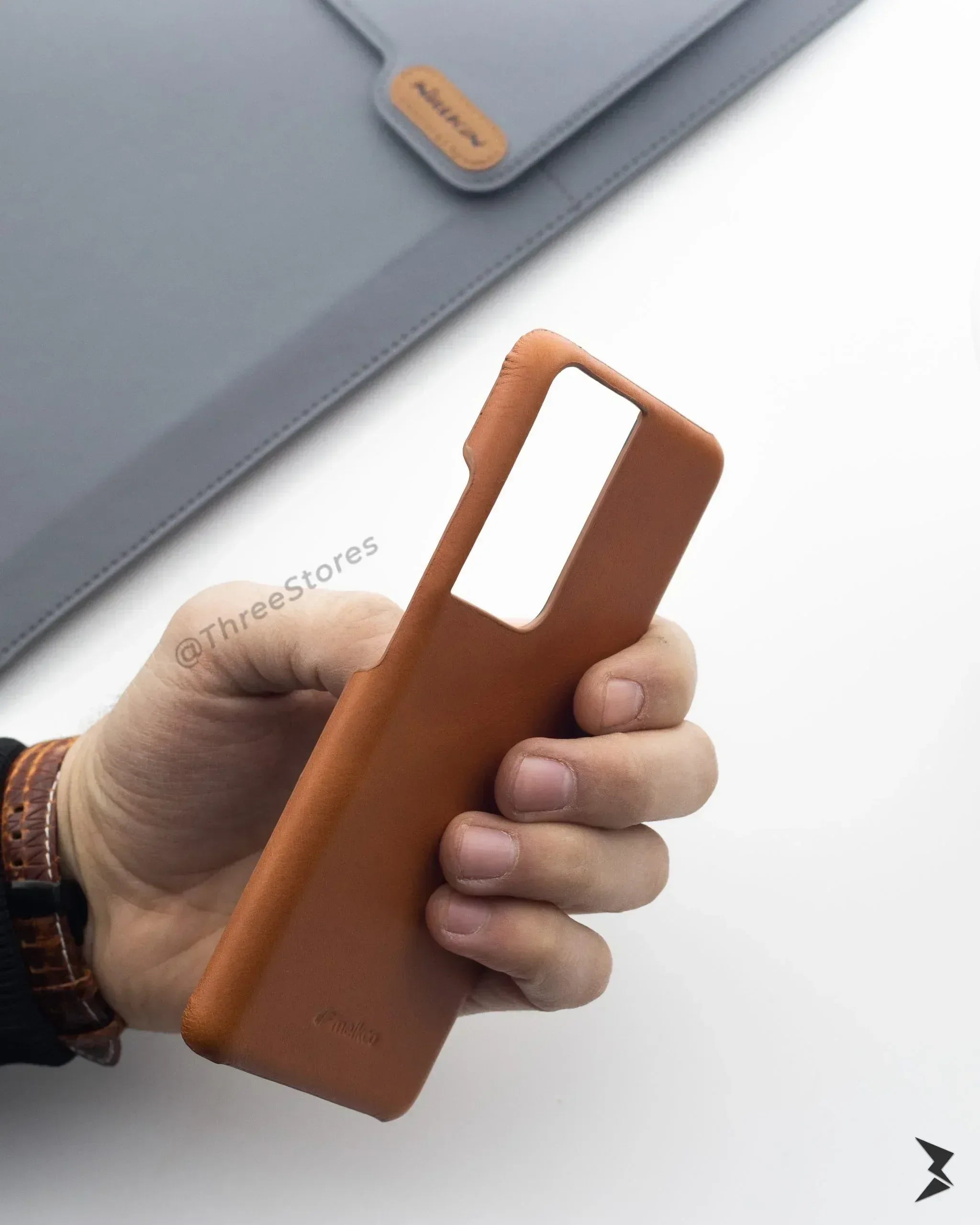 Melkco Slim Leather Case Samsung S21 Ultra - Three