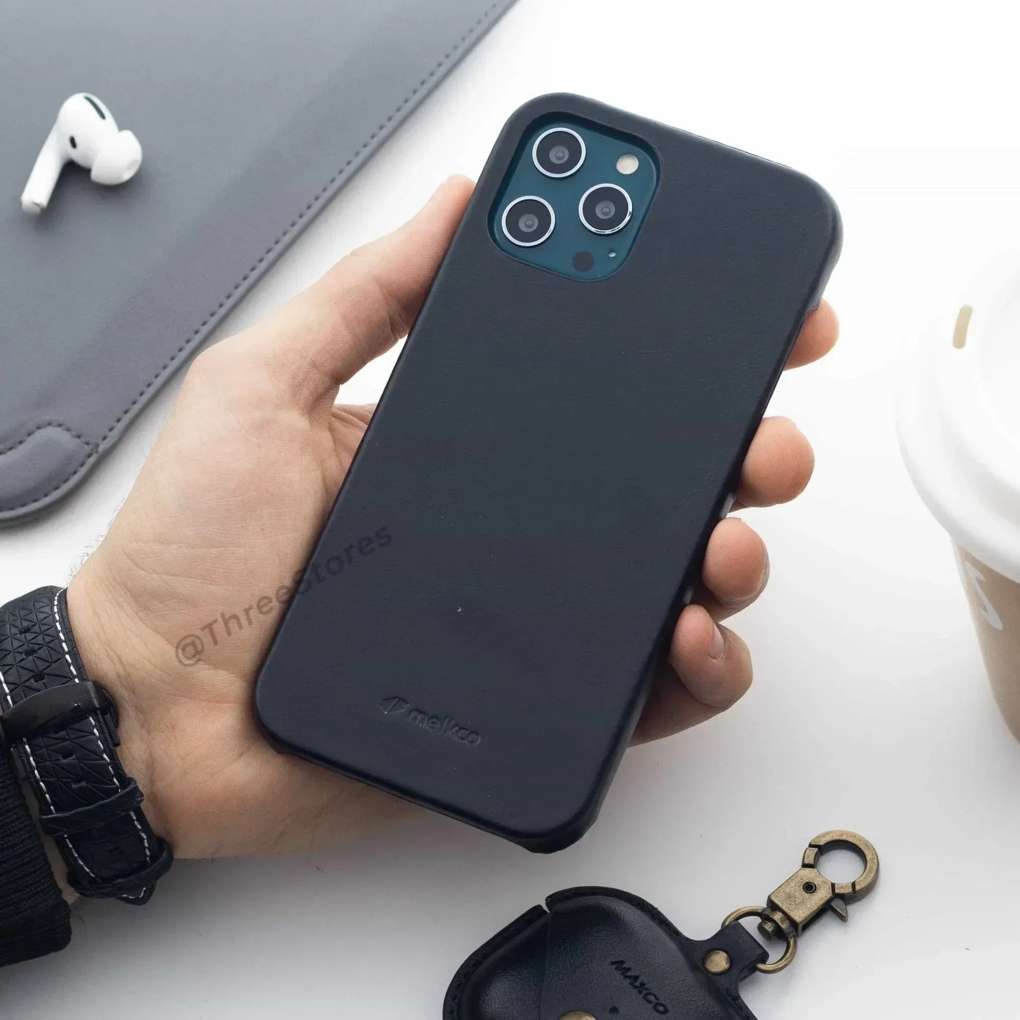 Melkco Slim Leather Case iPhone 12 Pro Max - Three