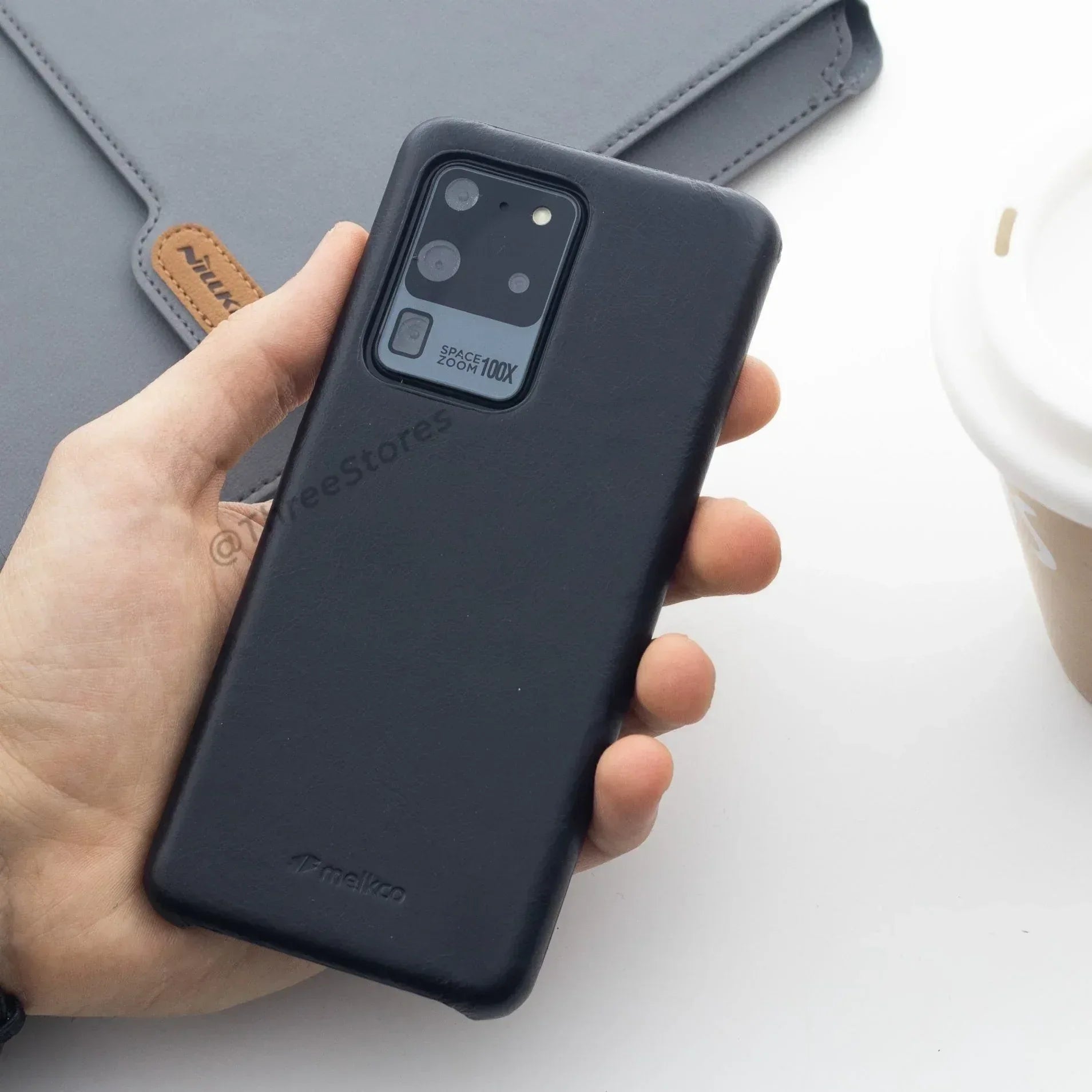 Melkco Slim Leather Case Samsung S20 Ultra - Three