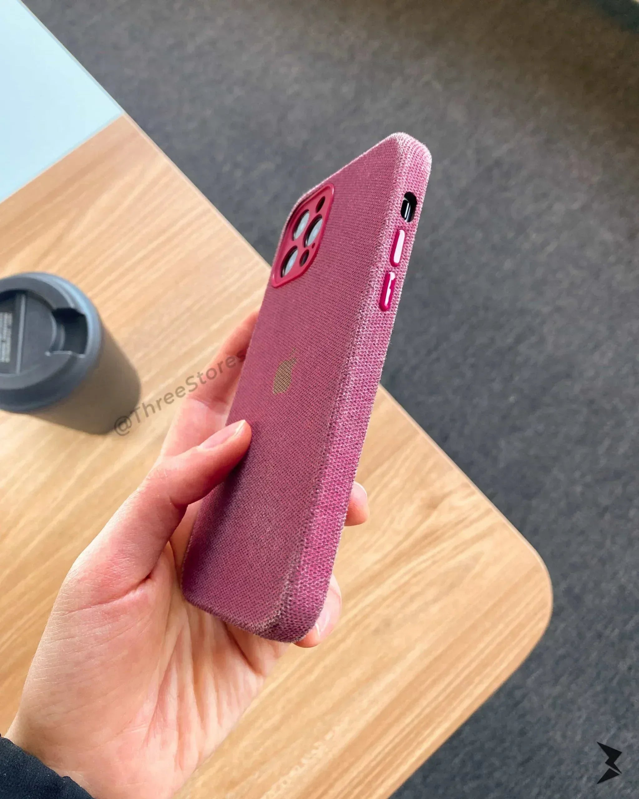 Fabric Camera Protection Case iPhone 12 Pro - Three