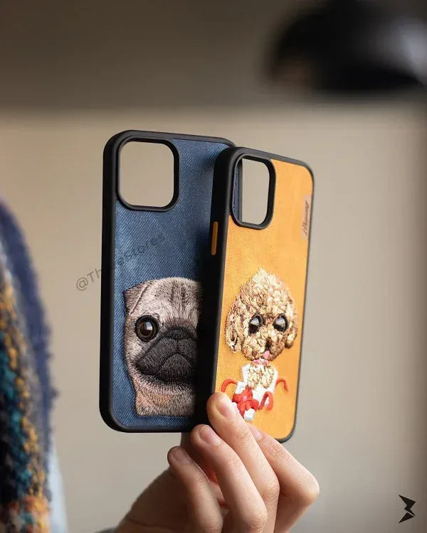 Nimmy Animals Fabric Case iPhone 12 Pro Max - Three