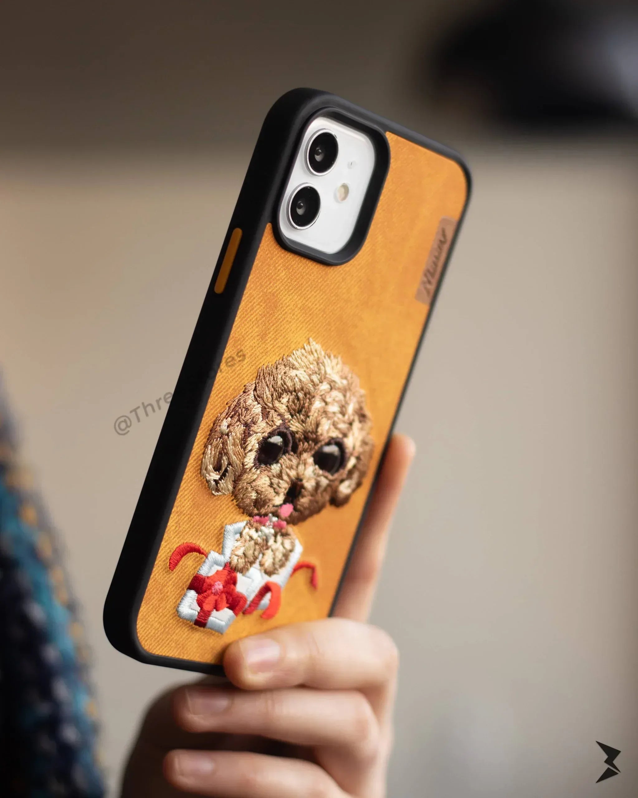 Nimmy Animals Fabric Case iPhone 12 / 12 Pro - Three