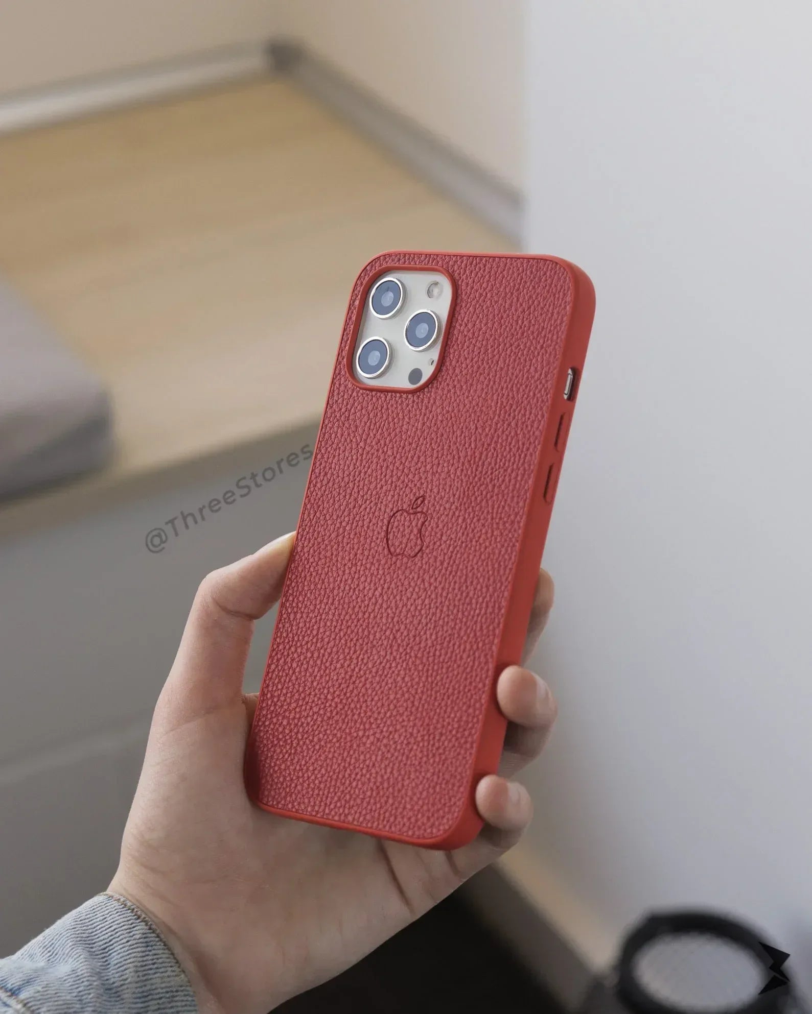 Slim Leather Case iPhone 12 Pro Max - Three