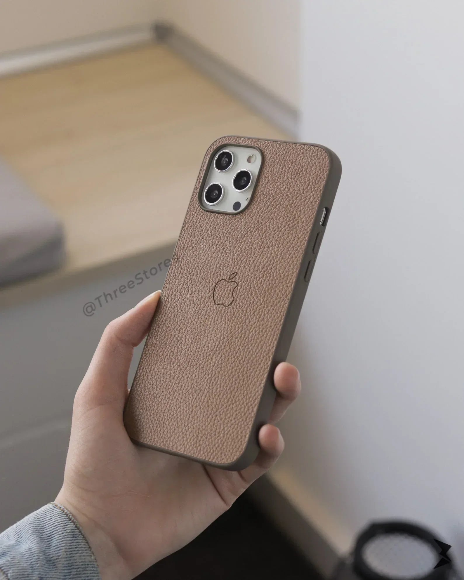 Slim Leather Case iPhone 12 Pro Max - Three