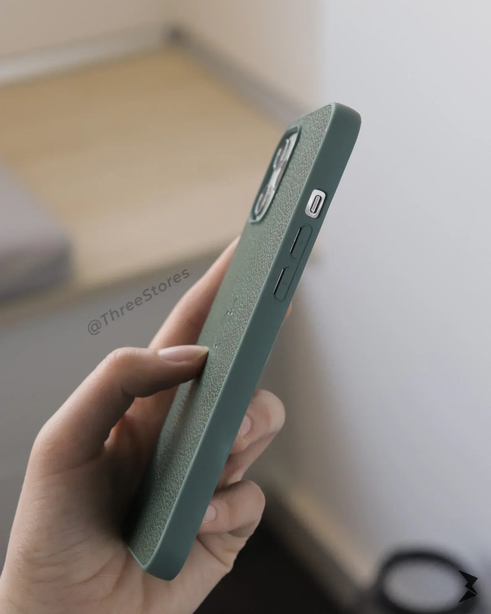 Slim Leather Case iPhone 12 Pro Max - Three