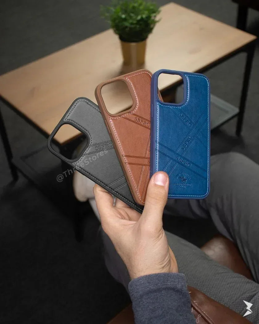 Santa Leather SBPRC Case iPhone 13 Pro max - Three