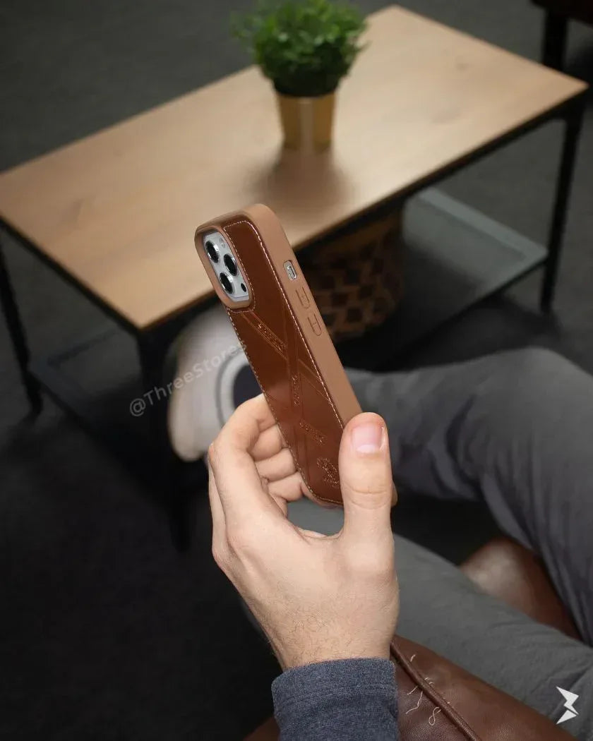 Santa Leather SBPRC Case iPhone 13 Pro max - Three
