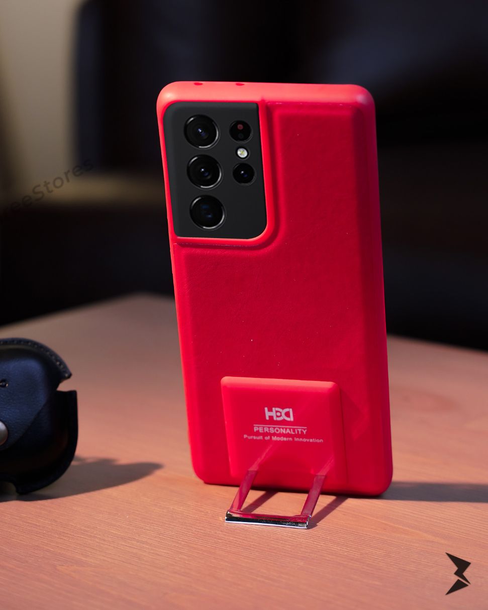 HDD Stand leather Case Samsung S21 Ultra