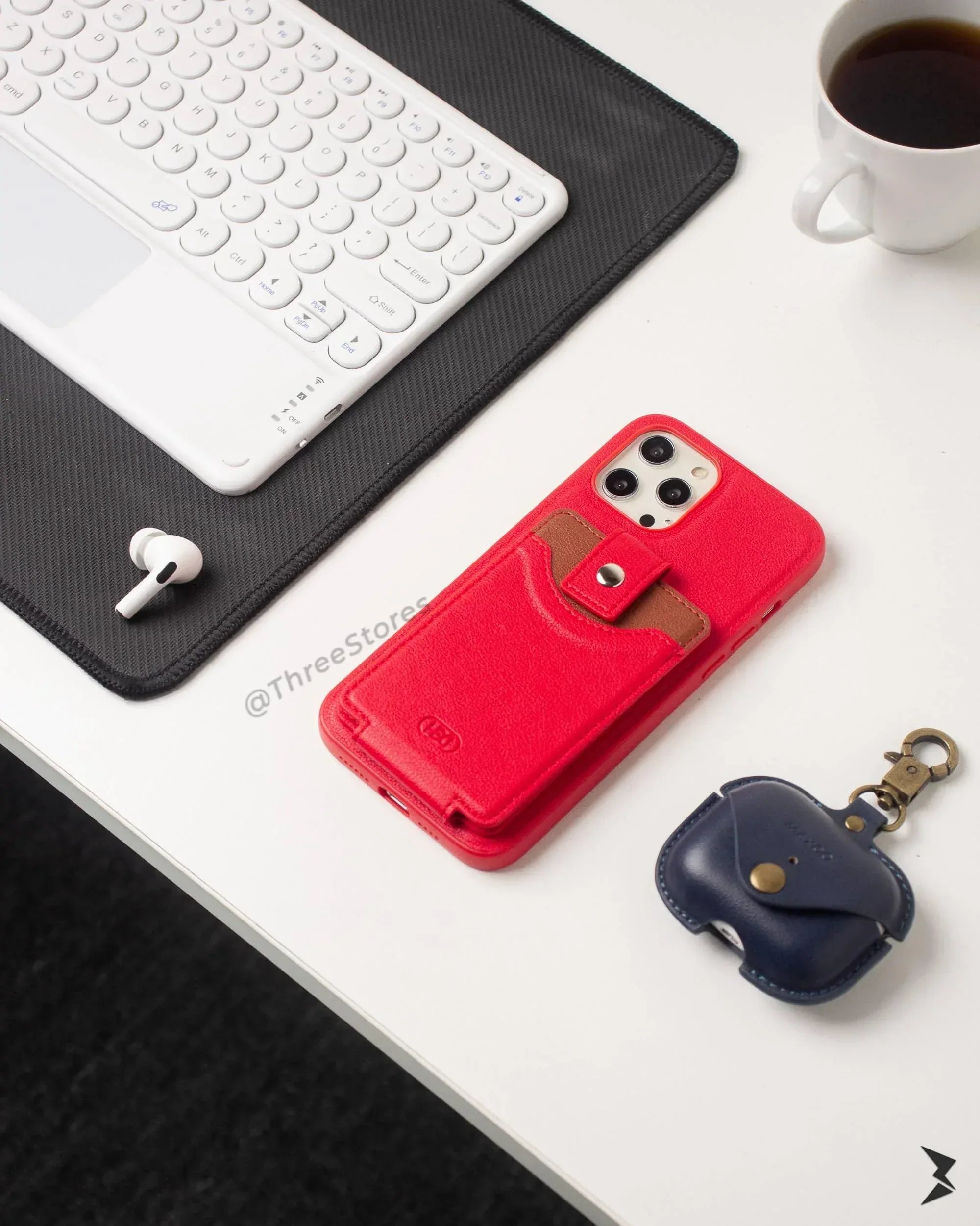 Hdd Leather Card Case iPhone 12 Pro Max - Three