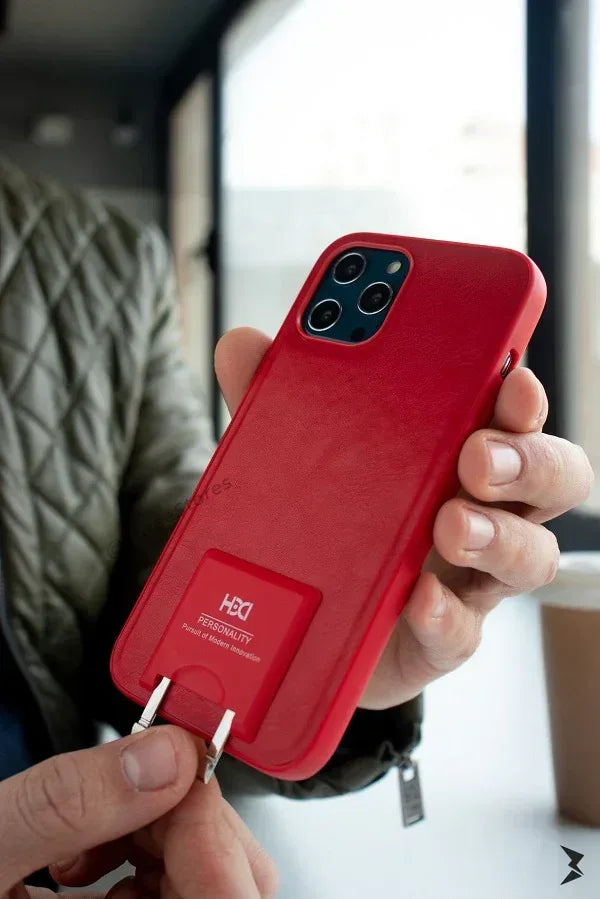 HDD Stand leather Case iPhone 12 Pro Max - Three