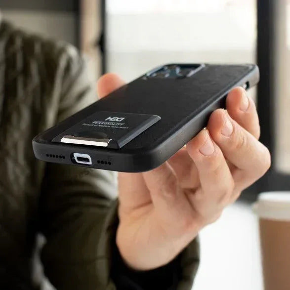 HDD Stand leather Case iPhone 12 Pro Max - Three