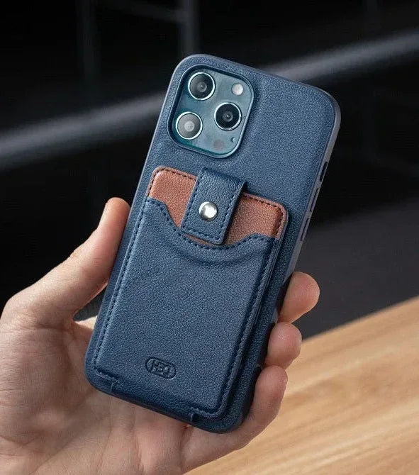 Hdd Leather Card Case iPhone 13 Pro Max - Three