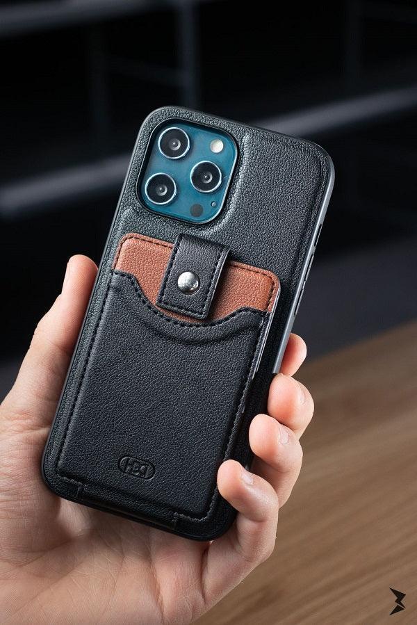 Hdd Leather Card Case iPhone 13 Pro Max - Three