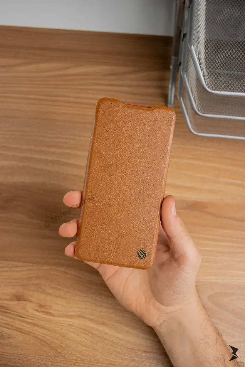 Nillkin Qin Series Leather Case Samsung S21 FE - Three
