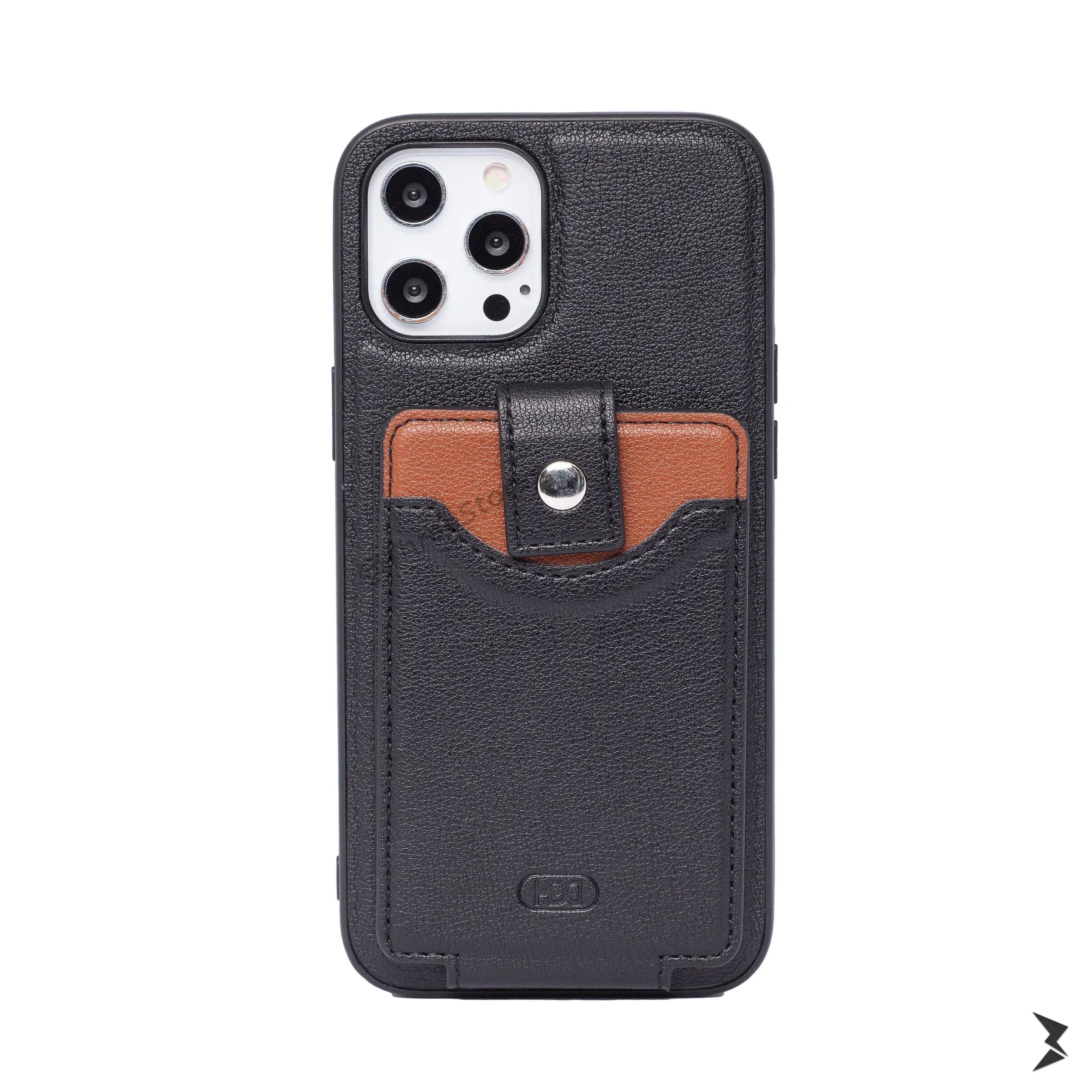 Hdd Leather Card Case iPhone 12 Pro Max - Three