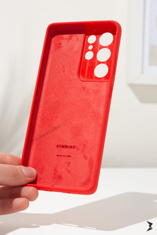 Silicone Camera Protection Case Samsung S21 Ultra