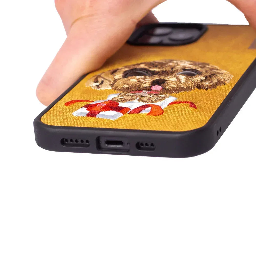 Nimmy Animals Fabric Case iPhone 12 / 12 Pro - Three