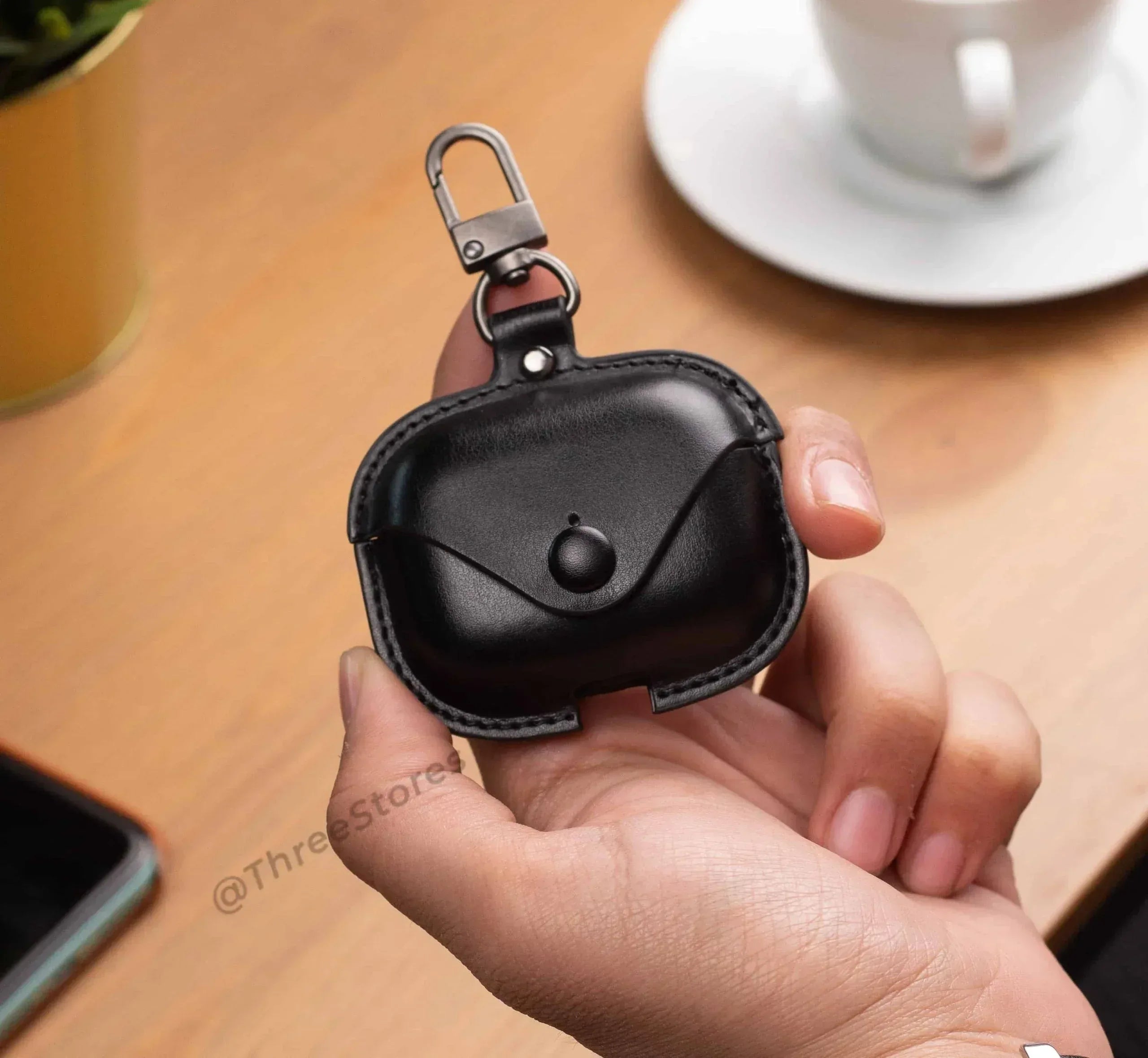 Leather Protective Case For Airpods Pro - Three