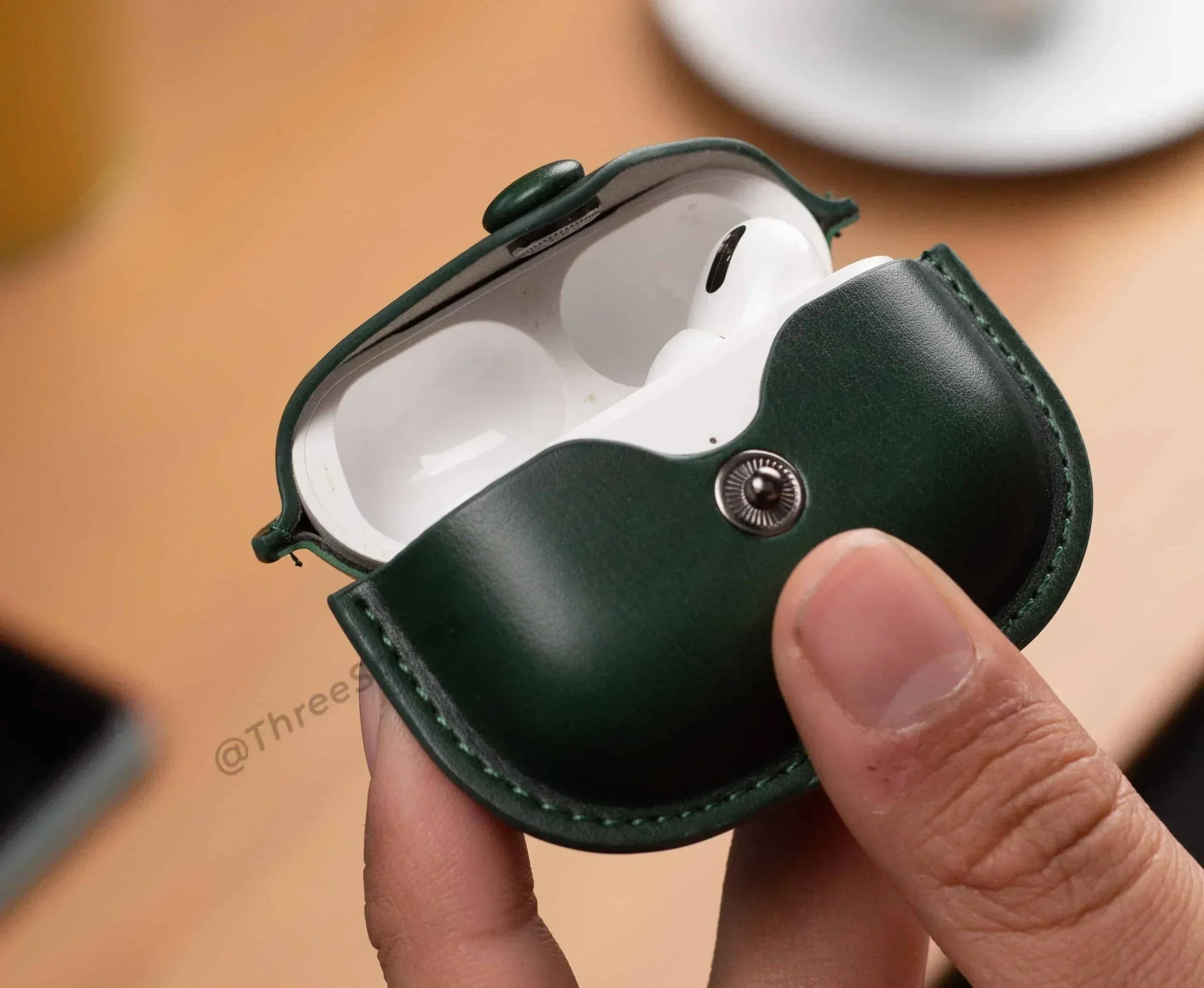 Leather Protective Case For Airpods Pro - Three