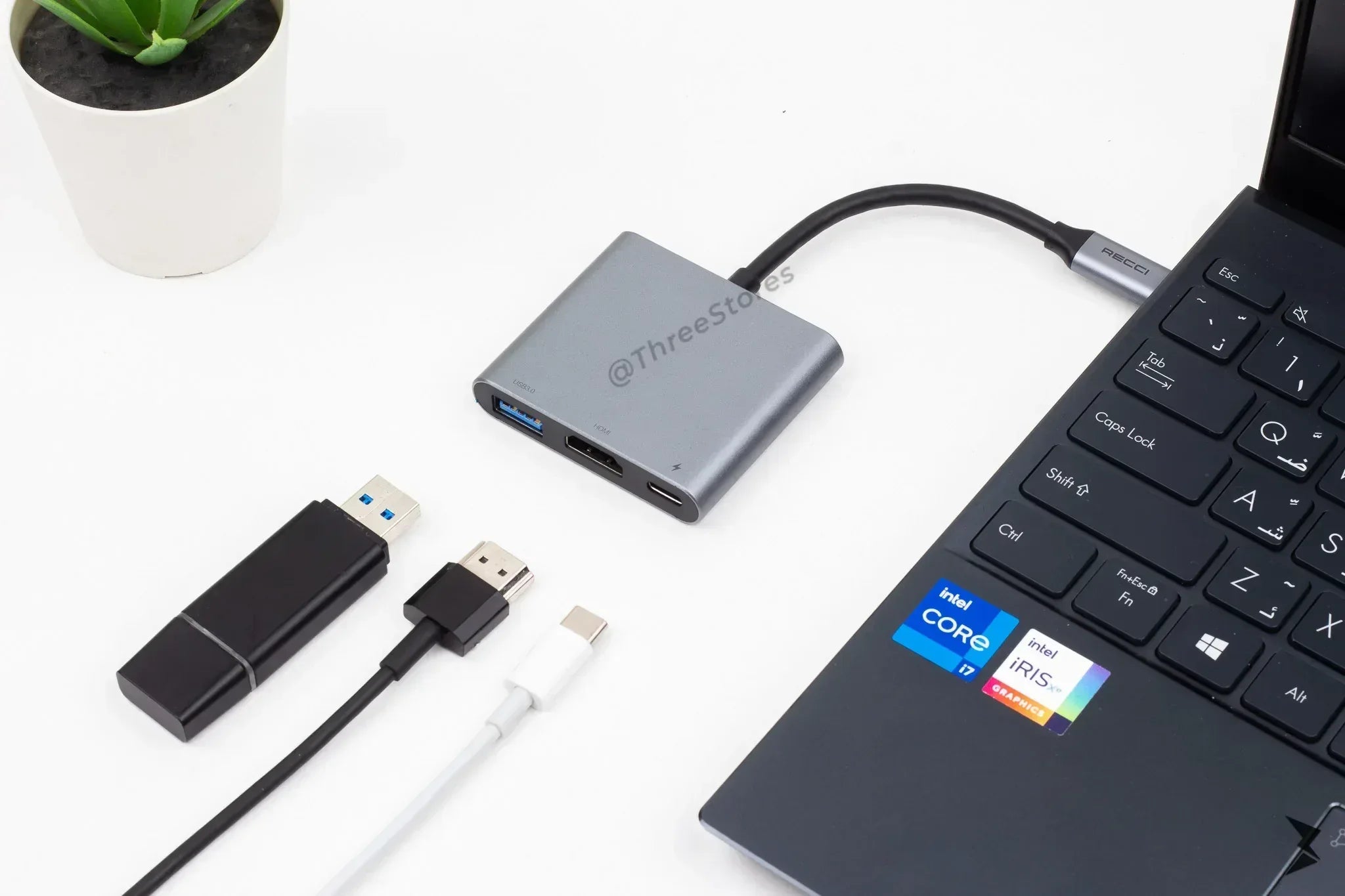 Recci Hub 3 in 1 PD-100W RHO5 - Three