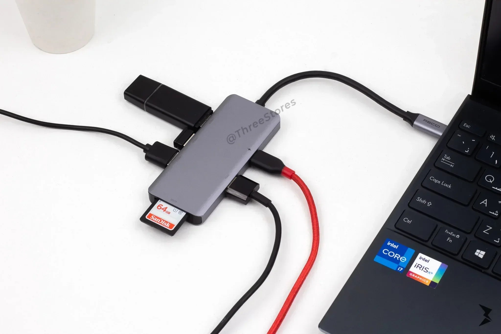 Recci Hub 7 in 1 PD-100W RHO7 - Three