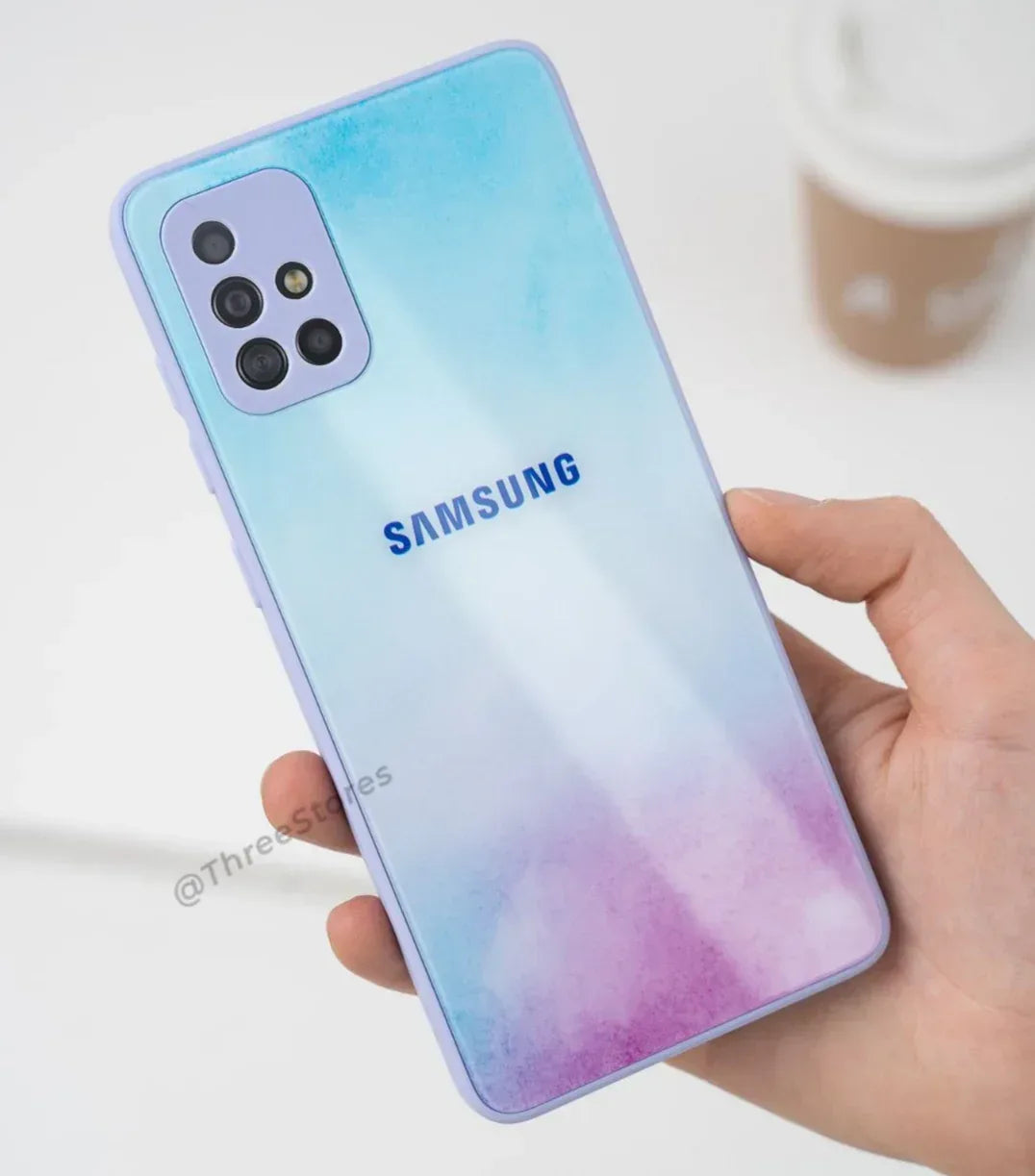 Ceramic Camera protection Case Samsung A51 - Three