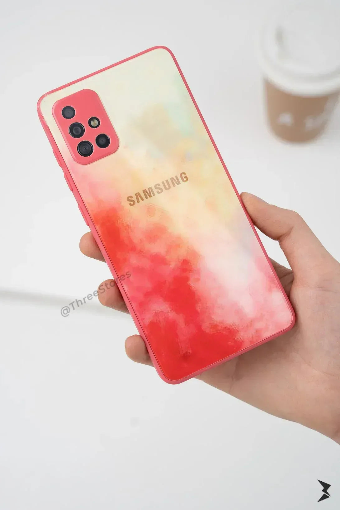 Ceramic Camera protection Case Samsung A51 - Three