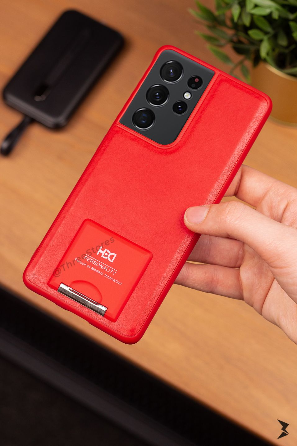 HDD Stand leather Case Samsung S21 Ultra