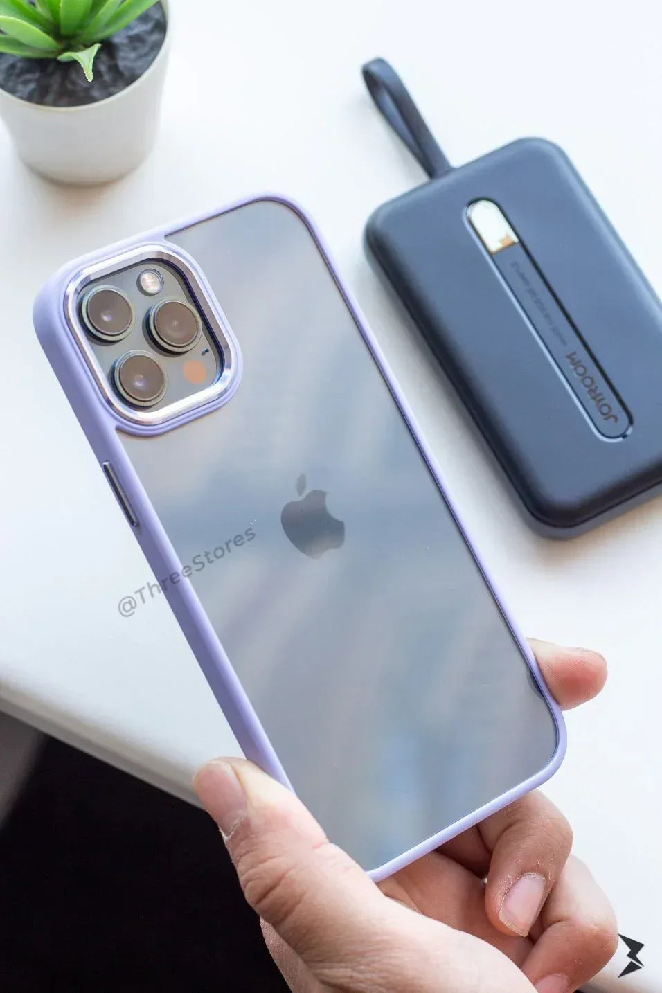 Skin Fashion Colored Frame Camera Case iPhone 12 Pro Max - Three