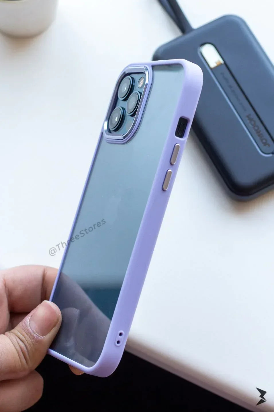 Skin Fashion Colored Frame Camera Case iPhone 12 Pro Max - Three