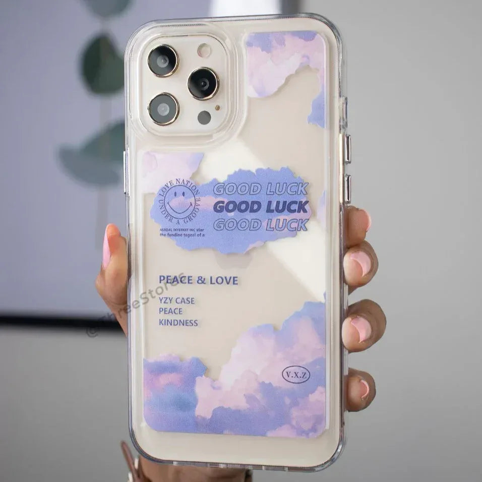 Transparent Printed Case iPhone 12 Pro Max - Three