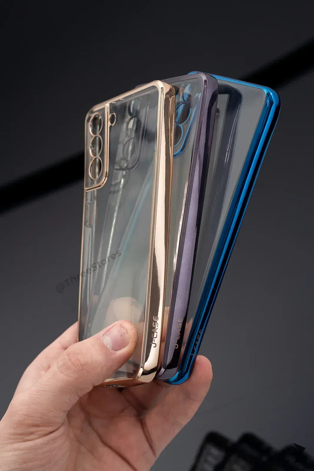 J Case Glossy Camera Protection Case Samsung S21 Plus - Three