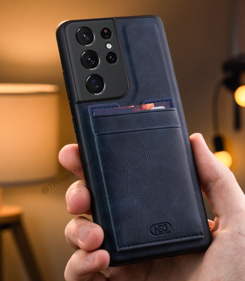 Hdd Leather Slim invisible Card Case Samsung S21 Ultra