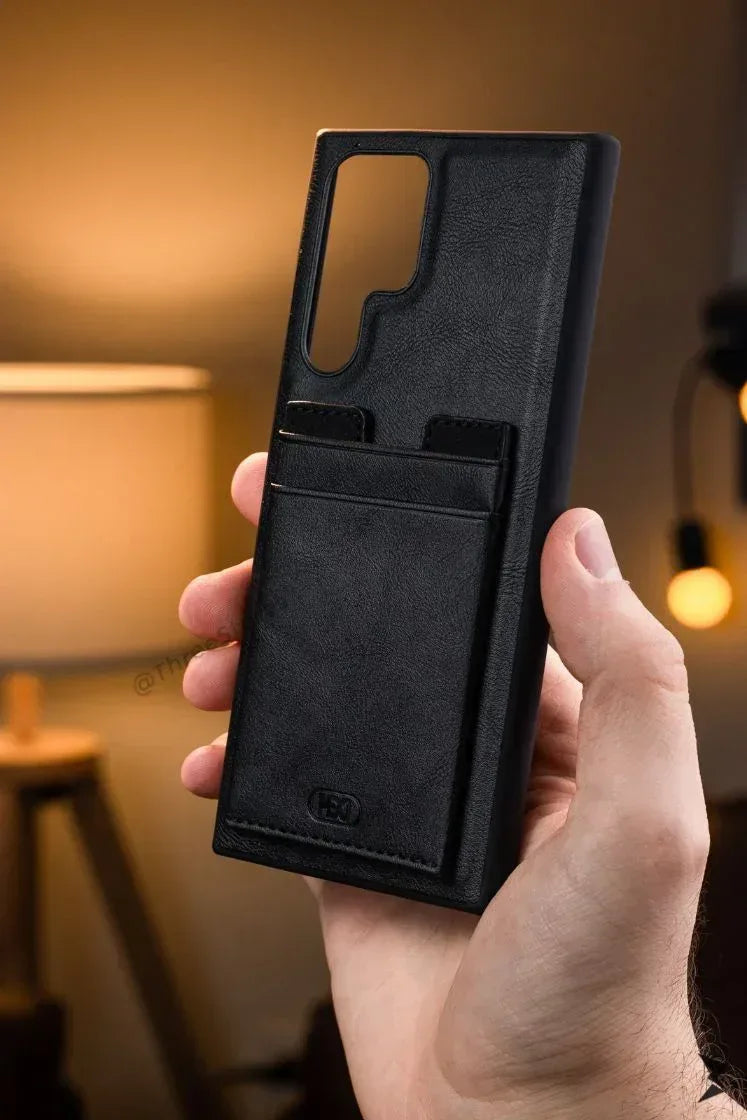 Hdd Leather Slim invisible Card Case Samsung S22 Ultra - Three