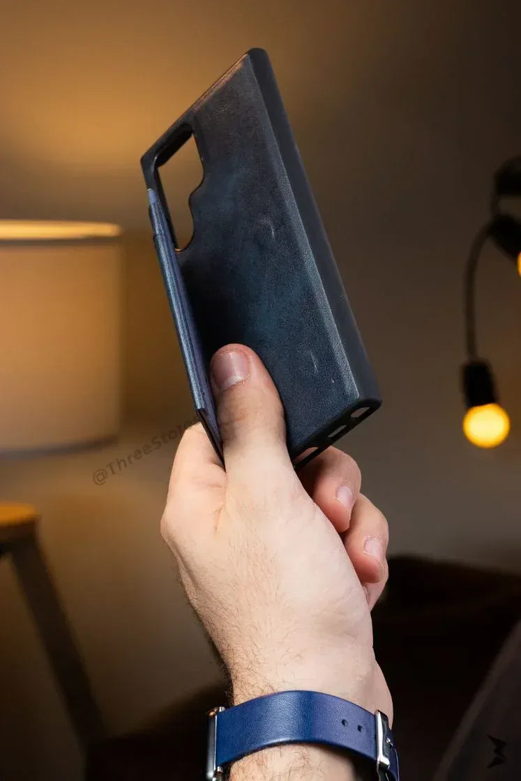 Hdd Leather Slim invisible Card Case Samsung S22 Ultra - Three