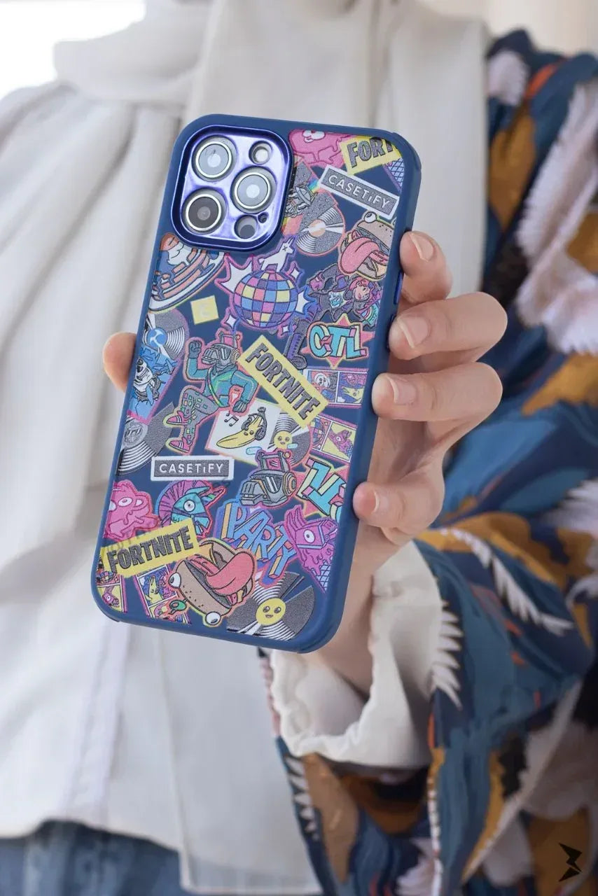 Q Series printed Camera Protection case iPhone 12 Pro Max - Three