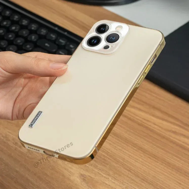 Coteetci Stainless Steel Camera Protection Case iPhone 12 Pro Max - Three