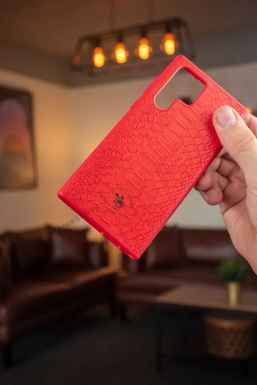 Santa Alligator Leather Case Samsung S22 Ultra - Three
