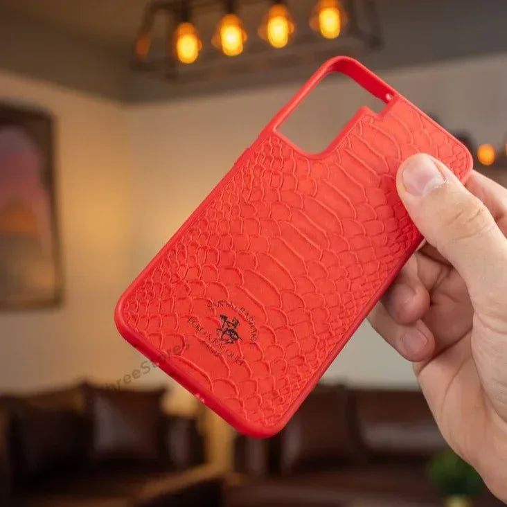 Santa Alligator Leather Case Samsung S22 Plus - Three