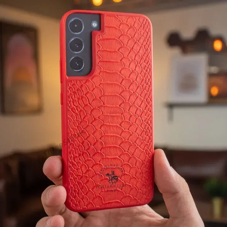 Santa Alligator Leather Case Samsung S22 Plus - Three