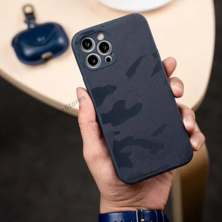 Fabric Army Camera Protection Case iPhone 12 Pro Max - Three
