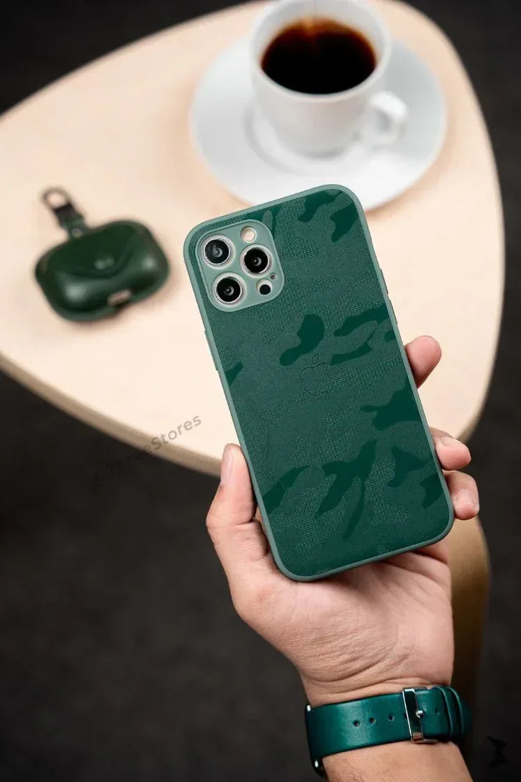 Fabric Army Camera Protection Case iPhone 12 Pro Max - Three