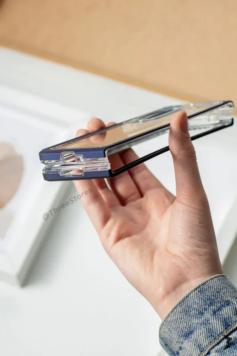 Transparent Double Farme Case Samsung Z Fold 3 - Three