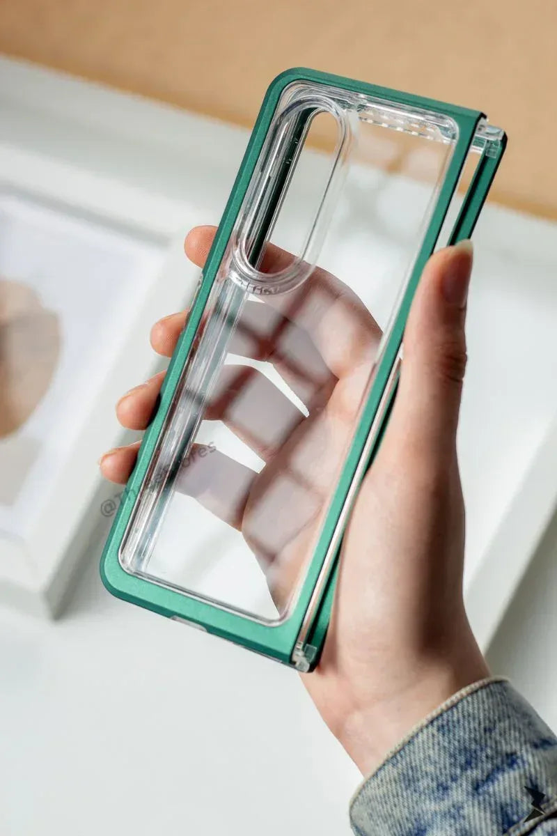 Transparent Double Farme Case Samsung Z Fold 3 - Three