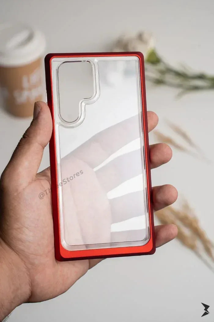 Transparent Double Farme Case Samsung S22 Ultra - Three