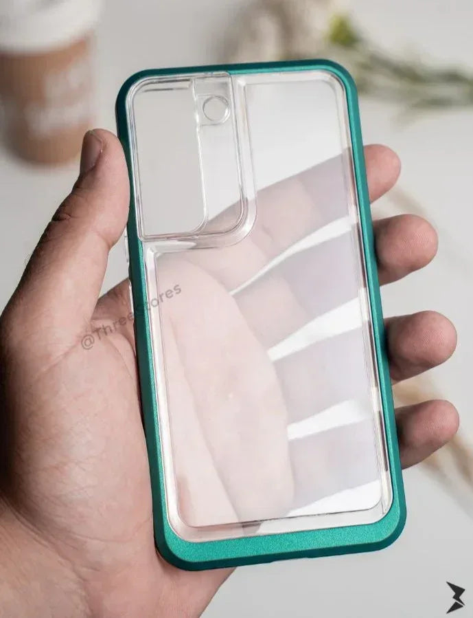 Transparent Double Farme Case Samsung S22 - Three